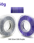 PLA Silk Filament 1.75mm 250g - Dual Color Blue and Red, Magic Duotone