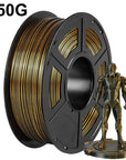 PLA Silk Filament 1.75mm 250g - Dual Color Blue and Red, Magic Duotone