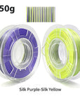 PLA Silk Filament 1.75mm 250g - Dual Color Blue and Red, Magic Duotone