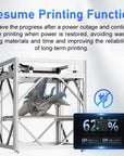 D1000 Pro Industrial Large-Format 3D Printer - 1000 x 1000 x 1000 mm, 500 mm/s