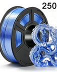 PLA Silk Filament 1.75mm 250g - Dual Color Blue and Red, Magic Duotone