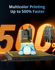 Flashforge Creator 5 4-Toolheads Multi-Color 3D Printer | 500% Faster, Zero Purge Waste