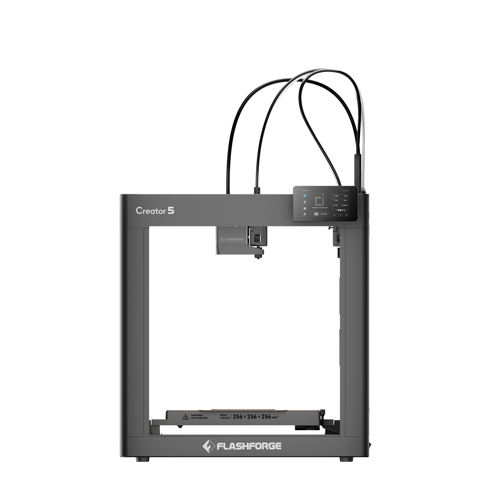 Flashforge Creator 5 4-Toolheads Multi-Color 3D Printer | 500% Faster, Zero Purge Waste