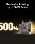 Flashforge Creator 5 Pro 4-Toolheads Enclosed Multi-Color 3D Printer | 500% Faster, Zero Purge Waste