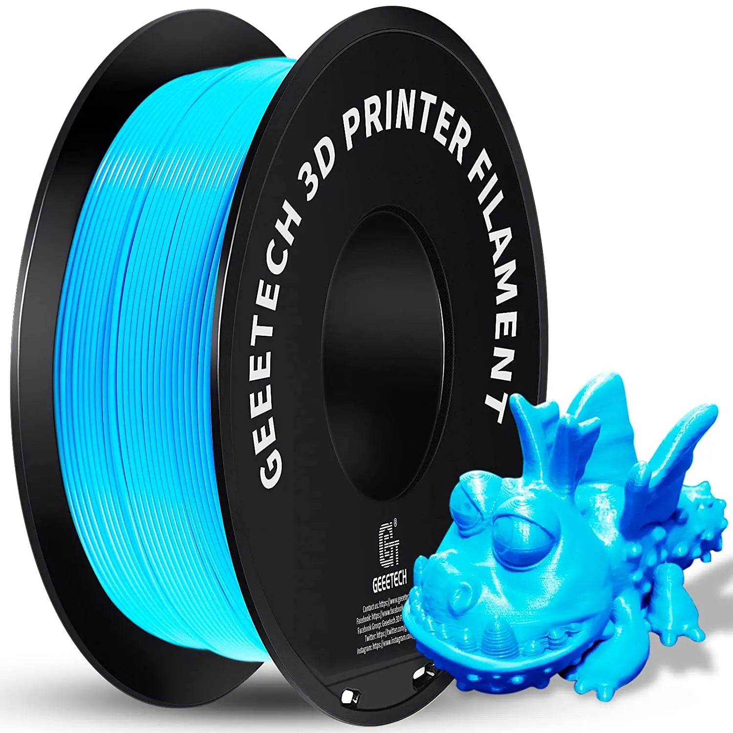 Geeetech Pure PLA Filament 1.75mm 1kg - Tangle-Free, Vacuum Sealed, 0.03mm Precision