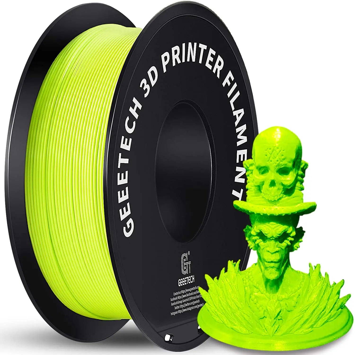Geeetech Pure PLA Filament 1.75mm 1kg - Tangle-Free, Vacuum Sealed, 0.03mm Precision
