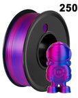 PLA Silk Filament 1.75mm 250g - Dual Color Blue and Red, Magic Duotone