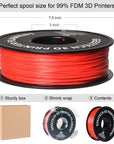 Geeetech Pure PLA Filament 1.75mm 1kg - Tangle-Free, Vacuum Sealed, 0.03mm Precision