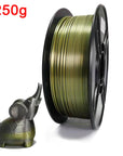 PLA Silk Filament 1.75mm 250g - Dual Color Blue and Red, Magic Duotone