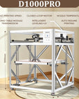 D1000 Pro Industrial Large-Format 3D Printer - 1000 x 1000 x 1000 mm, 500 mm/s