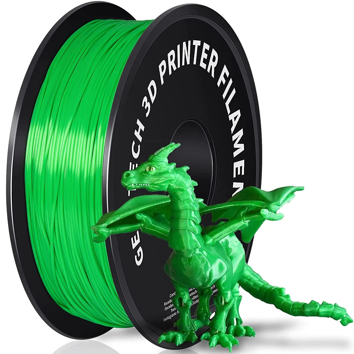 Geeetech Pure PLA Filament 1.75mm 1kg - Tangle-Free, Vacuum Sealed, 0.03mm Precision